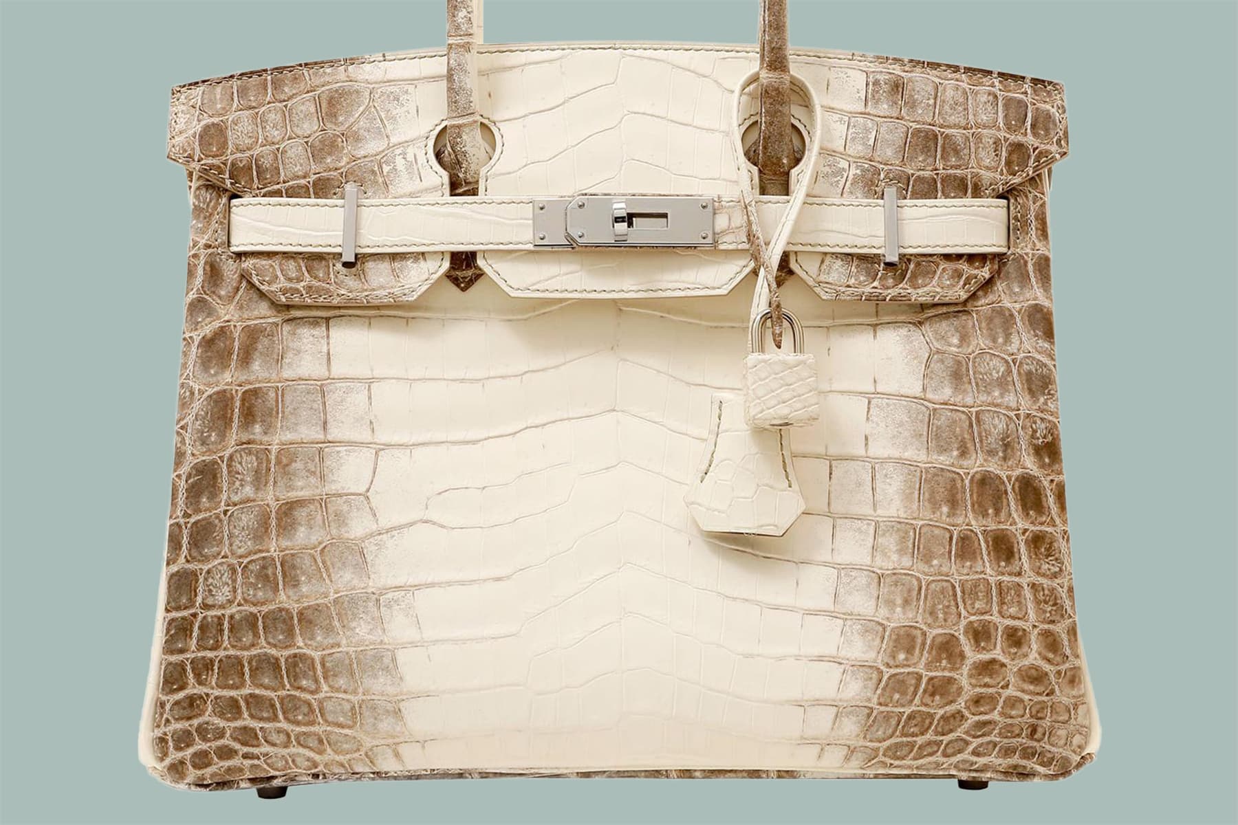 Hermès BETON Matte Porosus Croc 35 cm Birkin Bag- Grey color with gold  hardware at 1stDibs