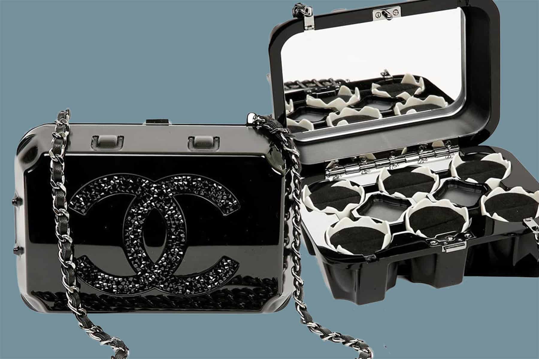With a Wink, Karl Lagerfeld Sent This Egg-Carton-Shaped Chanel Bag Down the Runway