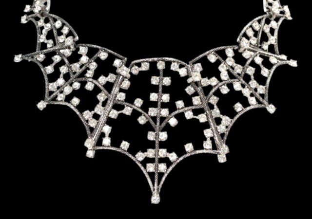 featured image for post: This Schiaparelli Spiderweb Necklace Is Frightfully Alluring