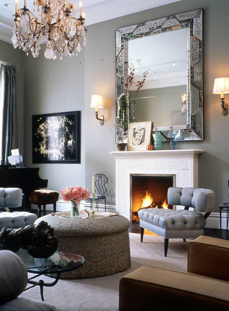 mid-century living room