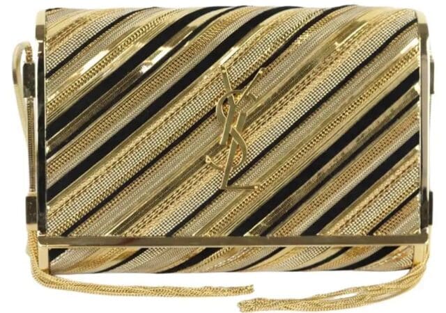 featured image for post: This Golden Saint Laurent Handbag Feels Like a Disco-Era Throwback (in the Best Way Possible)