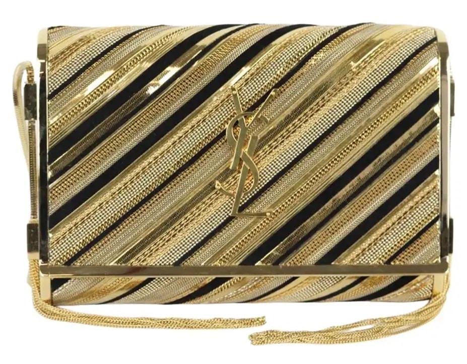 This Golden Saint Laurent Handbag Feels Like a Disco-Era Throwback (in the Best Way Possible)