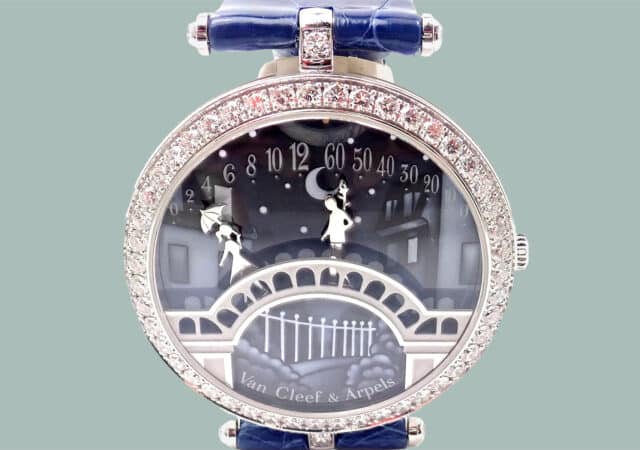 featured image for post: A Mini Romance Plays Out on the Dial of This Van Cleef and Arpels Watch