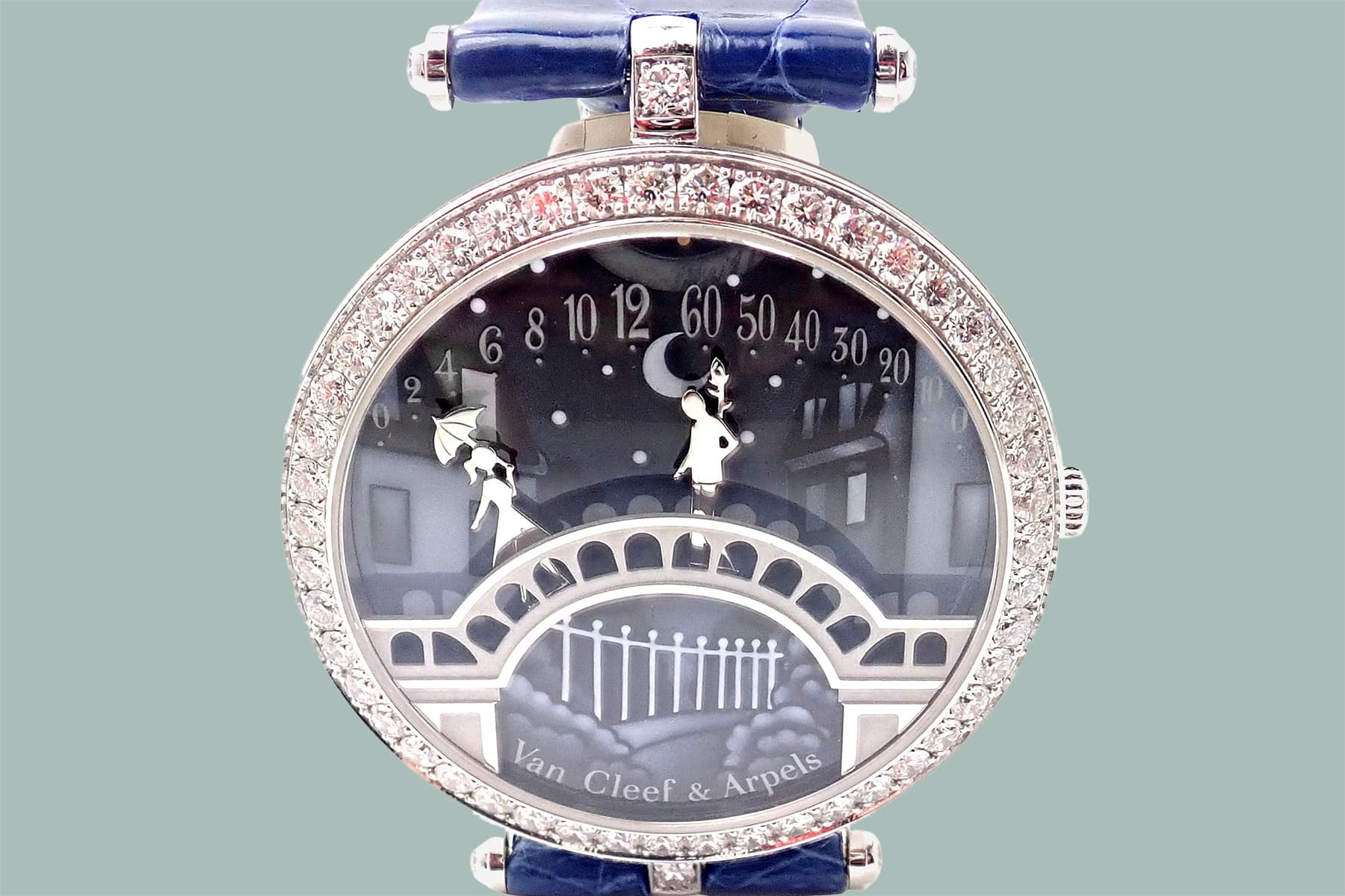 A Mini Romance Plays Out on the Dial of This Van Cleef and Arpels Watch
