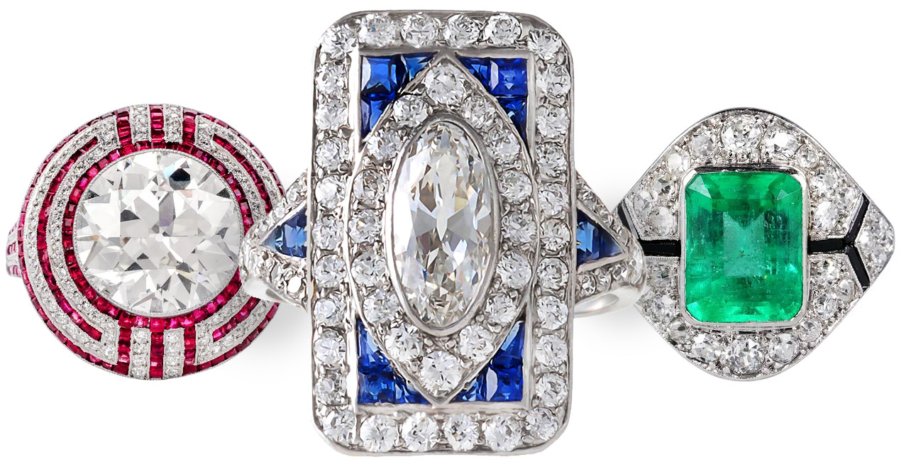 Art Deco Engagement Rings