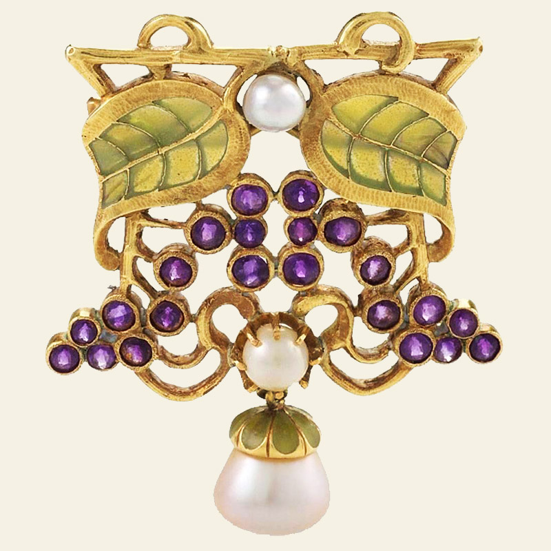 Louis Zorra Brooch, 1900s