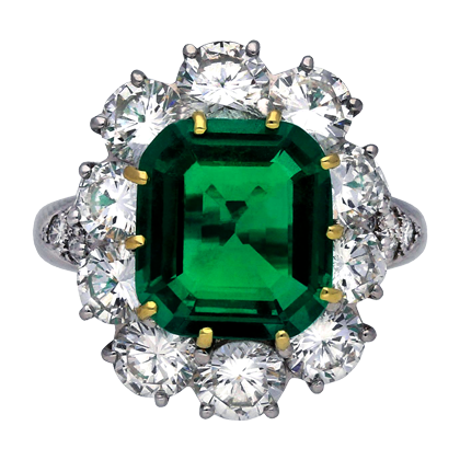 Van Cleef & Arpels Emerald and Diamond Ring, 1980
