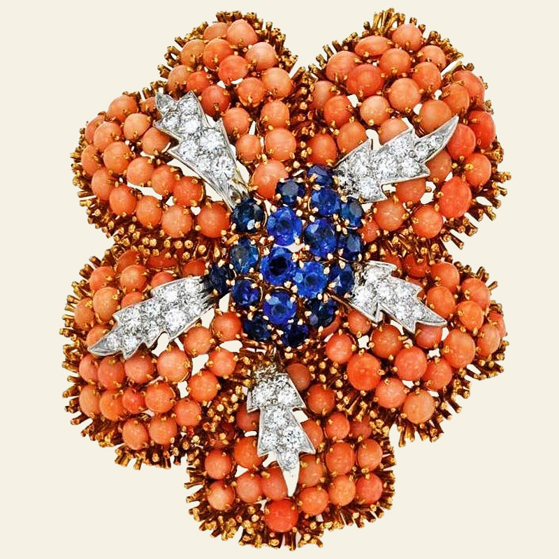 David Webb Brooch, 1960s