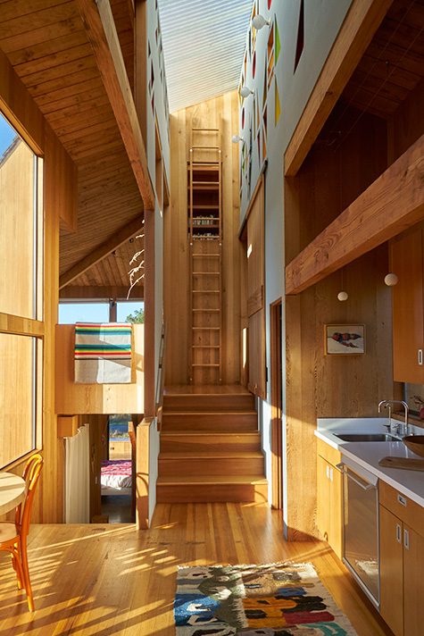 The Sea Ranch Sonoma California SFMOMA exhibition Rush House interior kitchen