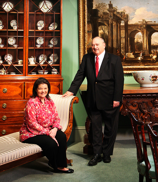 Together Bernard Karr and his daughter, Rachel — along with his wife and her mother, Barbara — run Hyde Park Antiques, a New York gallery specializing in English design from the Georgian and Regency periods.