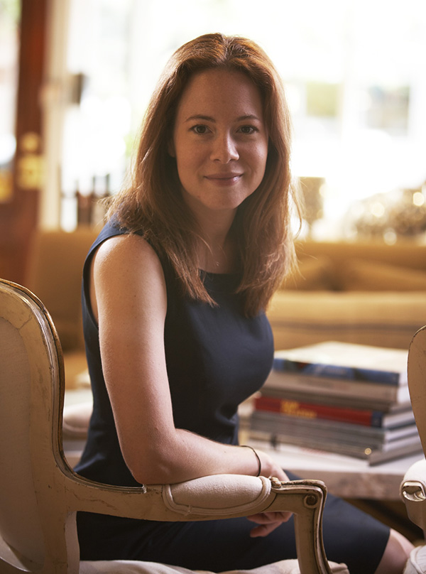 Both Goldberg's personal style and that of her interiors telegraph a comfortably chic look.