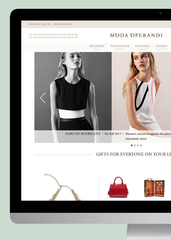 Moda Operandi's home page