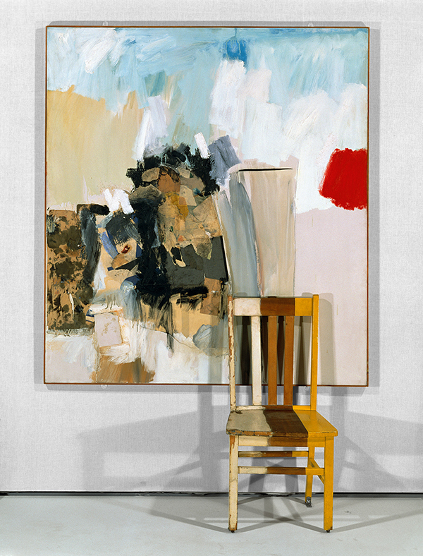 Robert Rauschenberg’s mixed-media piece Pilgrim, 1960, is part of the current “Re-view: Onnasch Collection” at Hauser & Wirth. Image © Robert Rauschenberg Foundation/Licensed by VAGA, New York, NY, courtesy Onnasch Collection