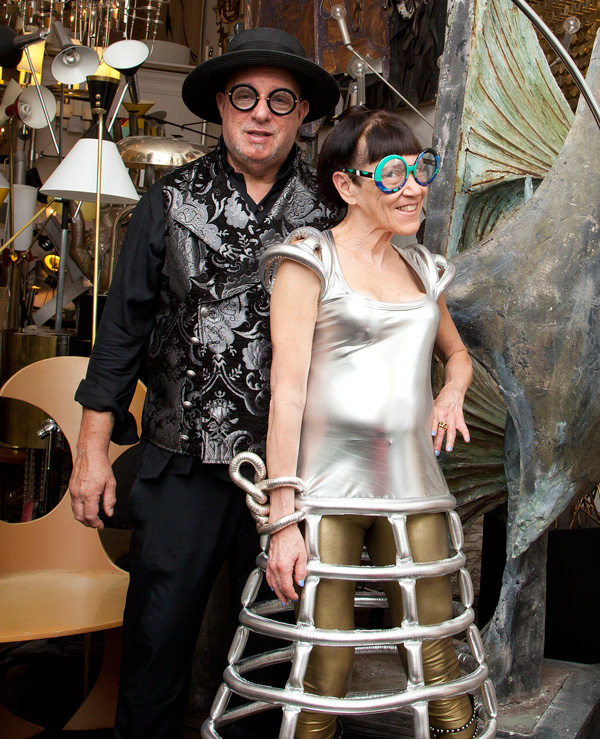 Dealers since 1972, husband and wife Arthur and Bronnie Hindin of New York's Retro Modern Lighting have held on to a certain 1960s look.