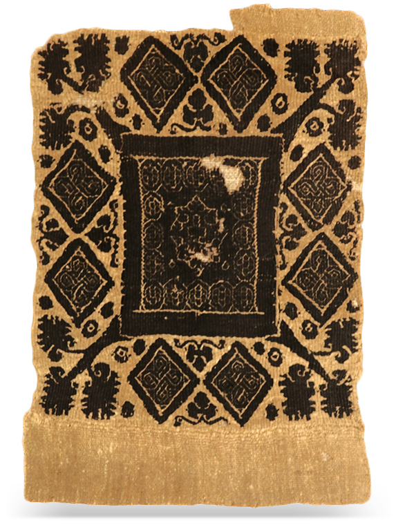 A sixth-century wool and linen Coptic costume insert panel from Egypt was among Festa’s early acquisitions.