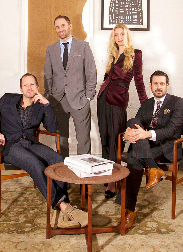 The minds behind AvroKO, from left: Greg Bradshaw, Adam Farmerie, Kristina O’Neal and William Harris. Today the firm has a staff of more than 60 spread across three different cities. Photo by Yuki Kuwana