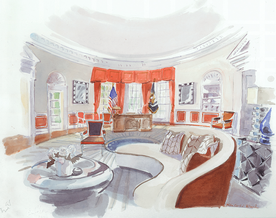 5 Designers' White House Interiors for Clinton and Trump 