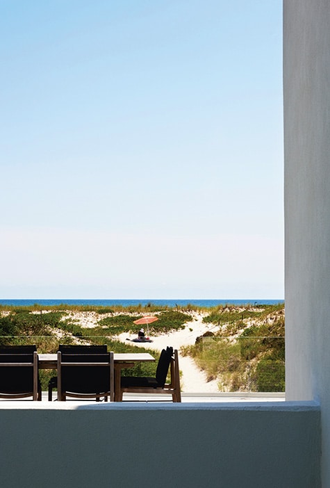 beach view from house