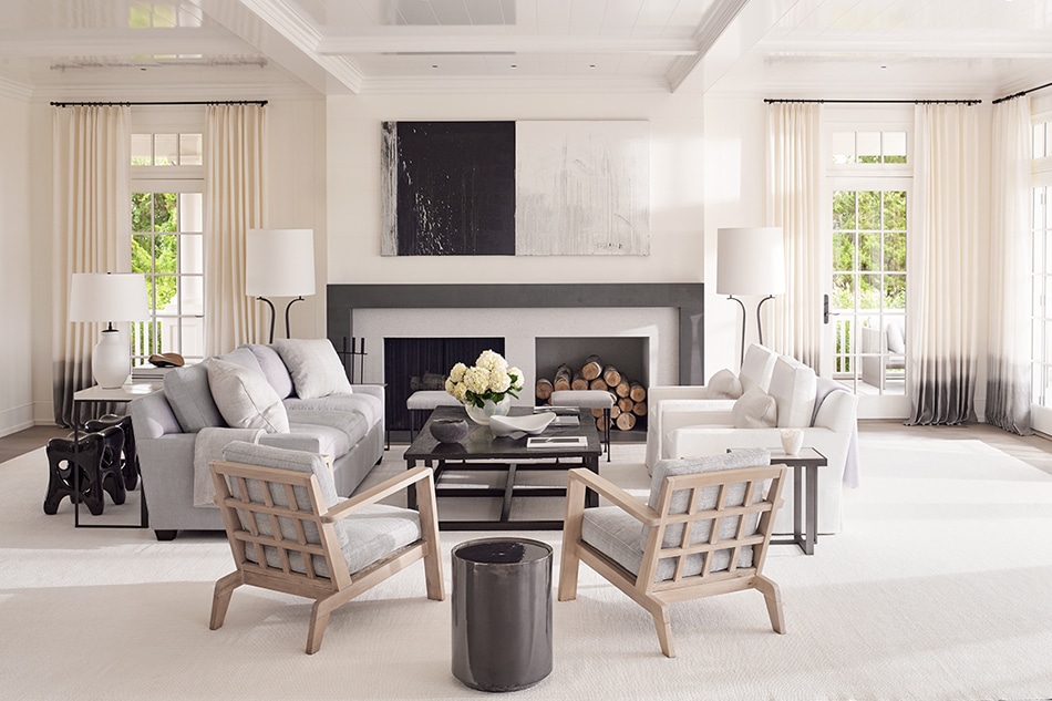 Inside 10 Transporting Vacation Homes By Victoria Hagan 1stdibs We Redesigned The More Traditional Fireplace In Living Room To Be Stronger And Contemporary Hagan Writes Photo By Pieter Estersohn
