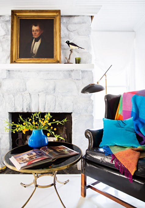 living room mantel