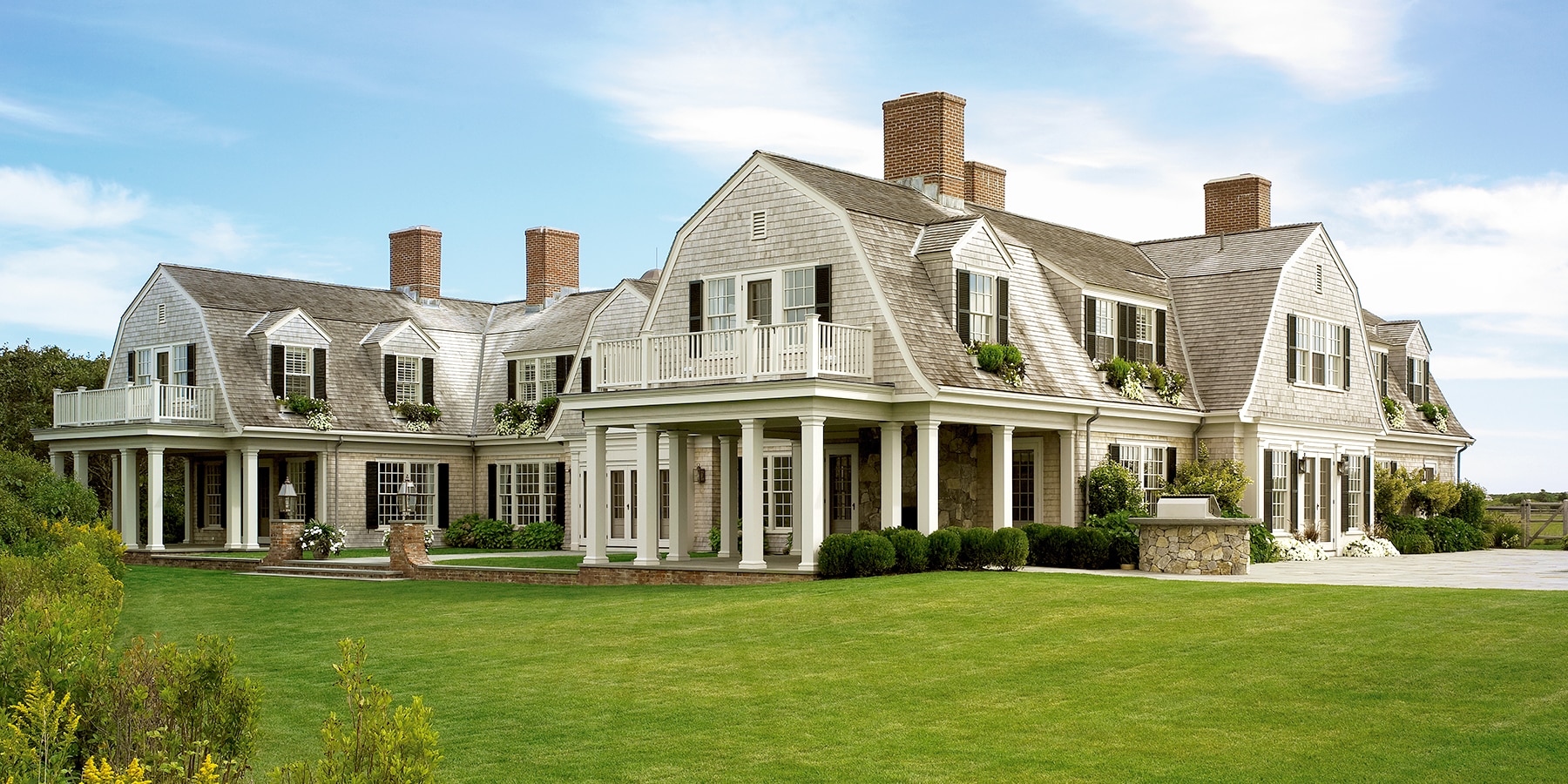 preppy new england architecture gets a modern update 1stdibs
