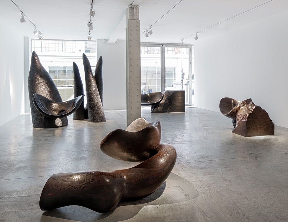 Wendell Castle "Embracing Upheaval" show at Friedman Benda
