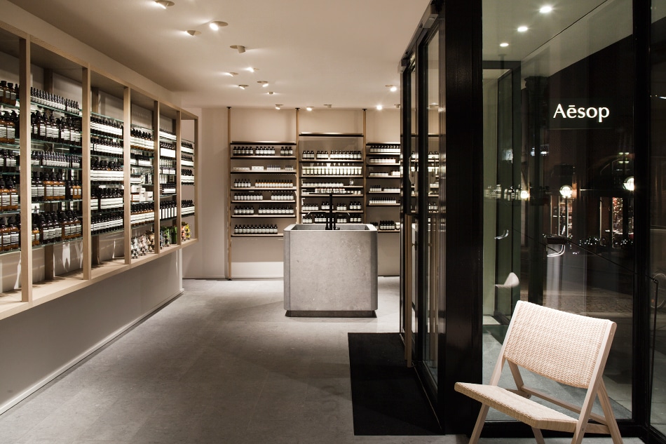 Belgian designer Vincent Van Duysen Aesop store Frankfurt Germany