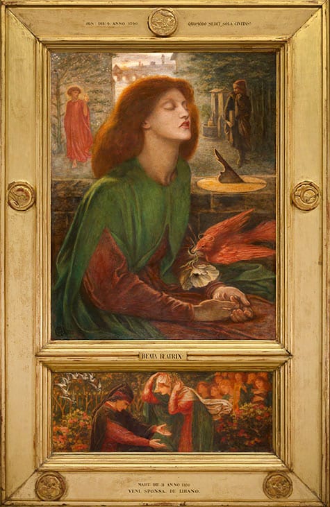 Beata Beatrix, 1864–70, by Dante Gabriel Rossetti