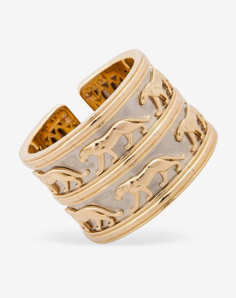 Cartier Panthère gold cuff bracelet