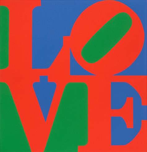 Love (Green,Red,Blue) by Robert Indiana