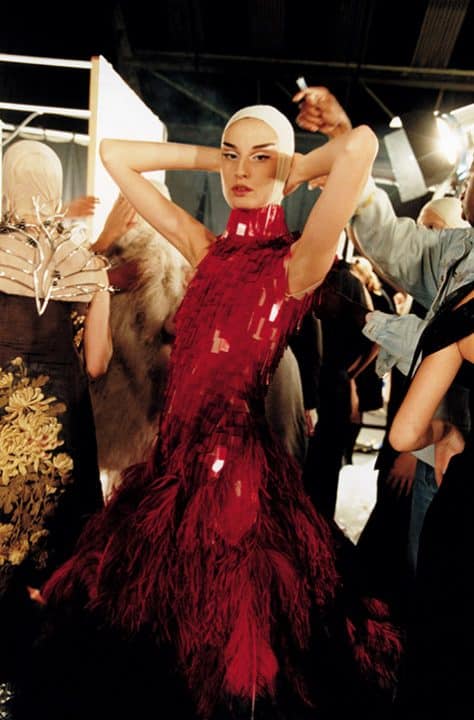 Model at Alexander McQueen show