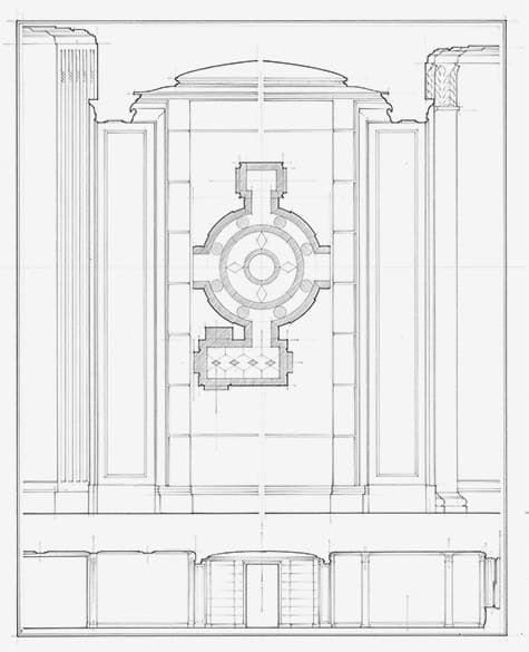 John B. Murray schematic drawing analytique Park Avenue New York