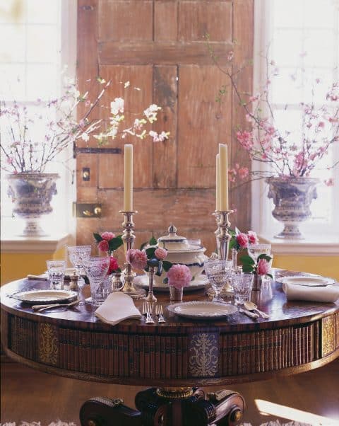 dining table Carolyne Roehm Design & Style: A Constant Thread book Rizzoli