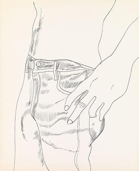 Untitled (Hand in Pocket), ca. 1956, by Andy Warhol