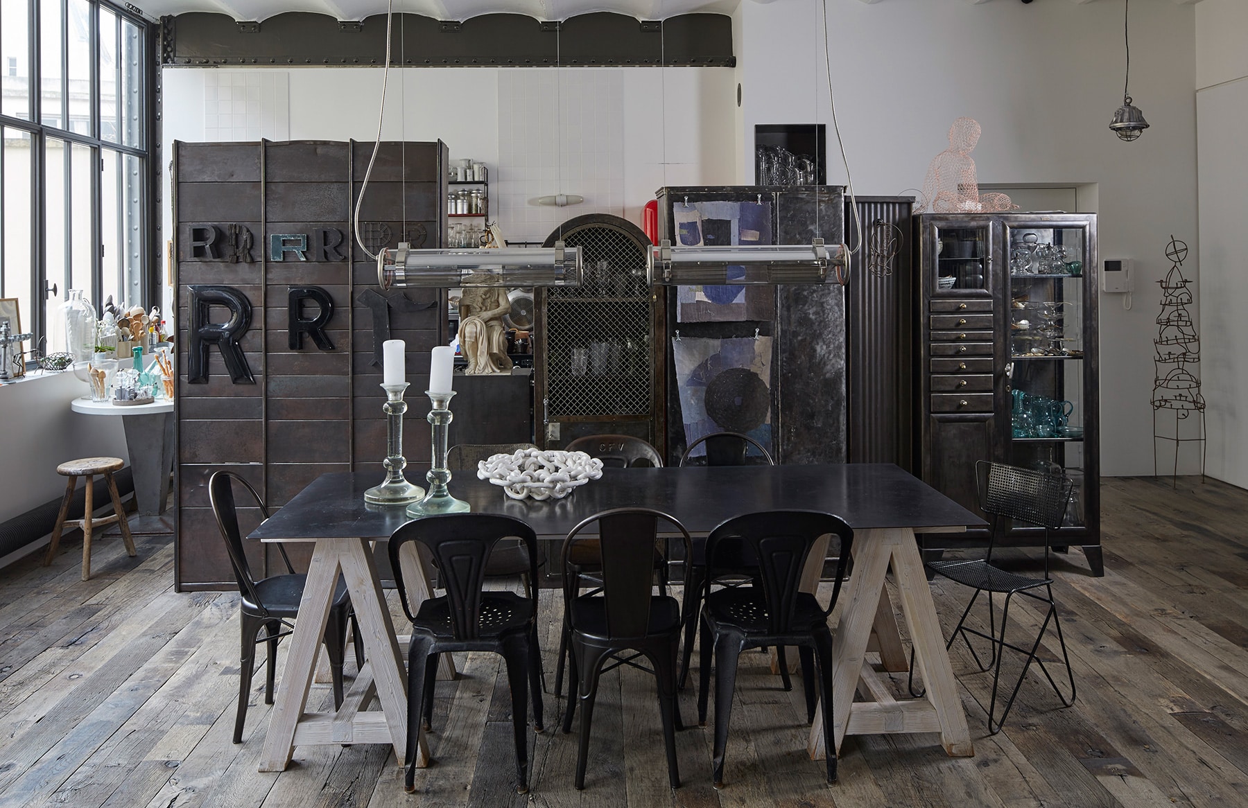 Daniel Rozensztroch book A Life of Things Paris home loft dining area industrial