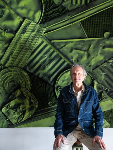 William Monaghan in his studio