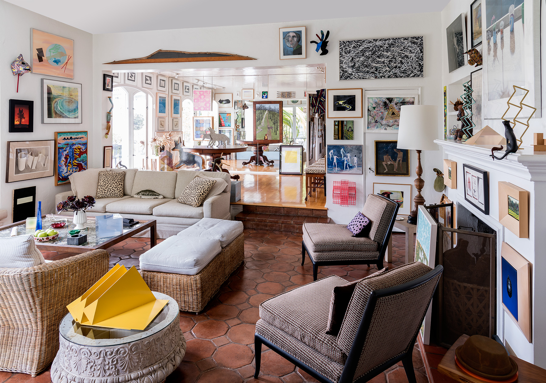 Don Bachardy's living room
