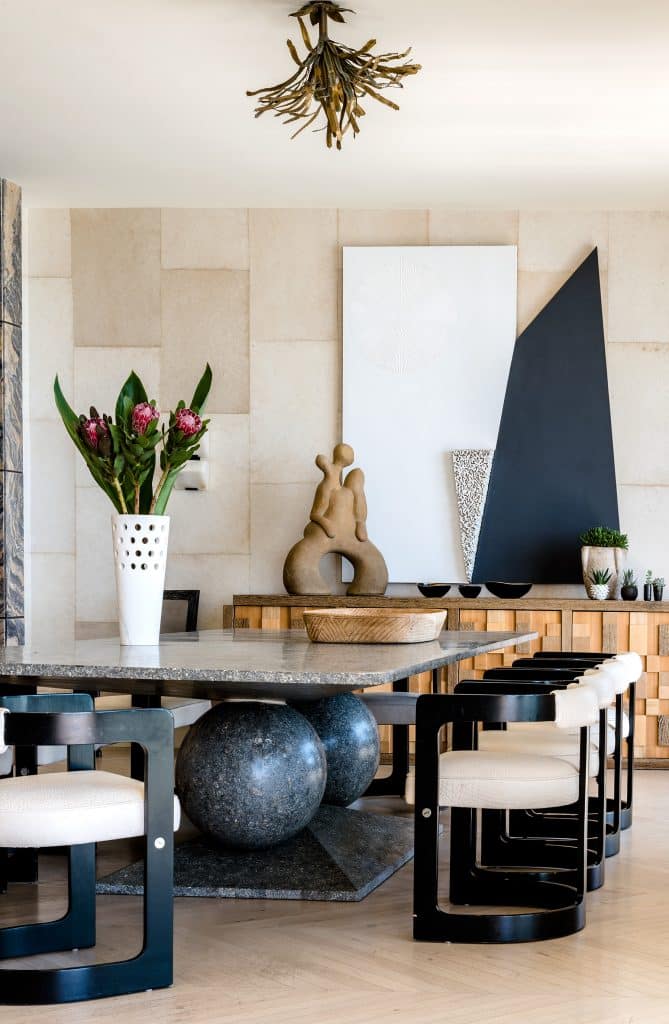 Kelly Wearstler Malibu dining room