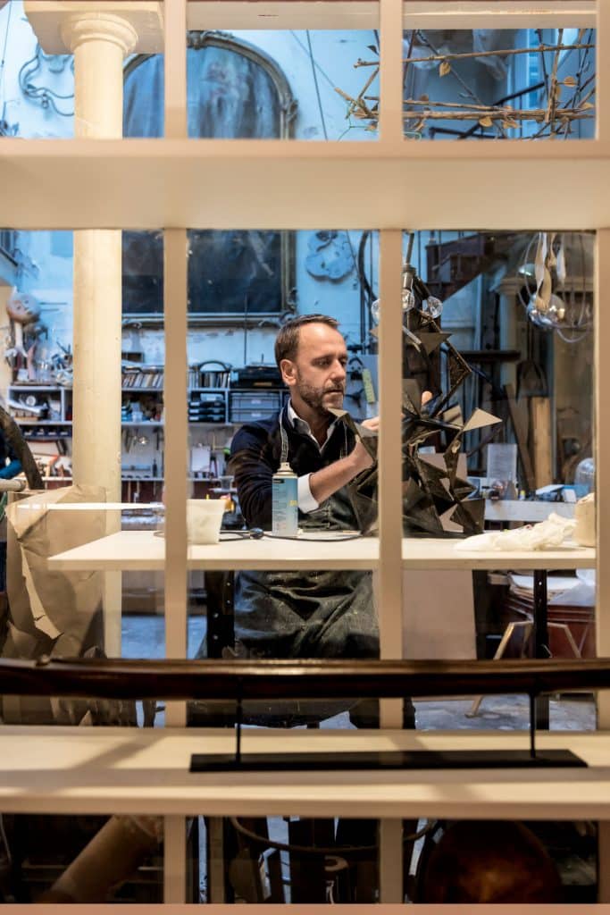 Hubert Le Gall in the studio