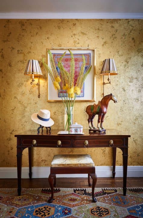 Interior designer decorator Phillip Thomas Park Avenue residence entrance gallery New York