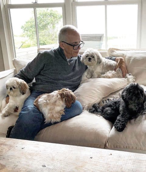 Robert Couturier and dogs