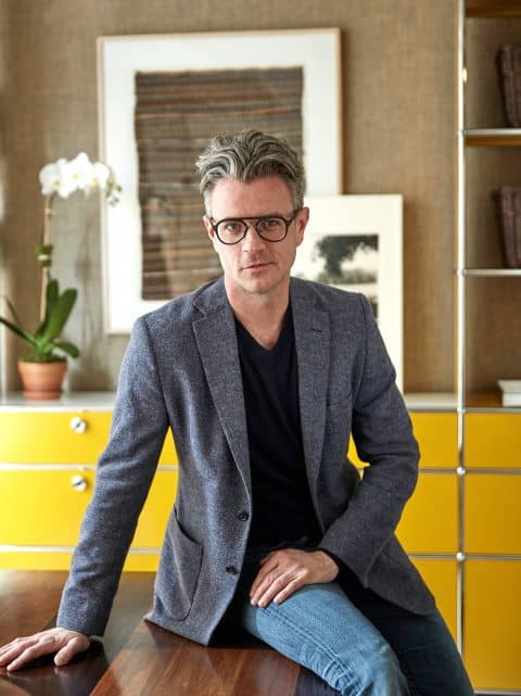 Interior designer Drew McGukin New York loft portrait