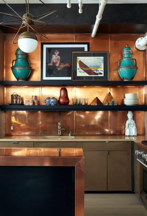 Interior designer Drew McGukin New York loft kitchen