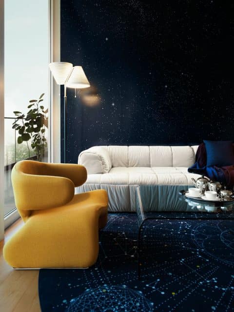 LA living room by The Archers