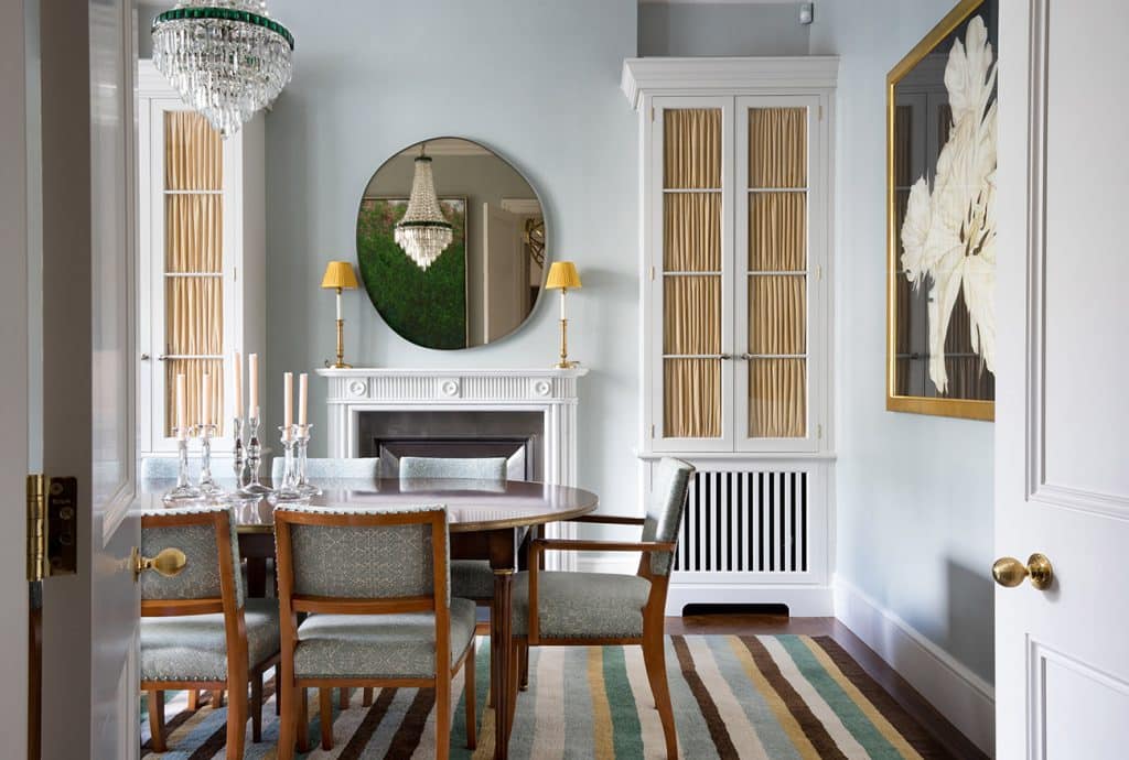 The dining room of a residence in Notting Hill, from Hugh Leslie