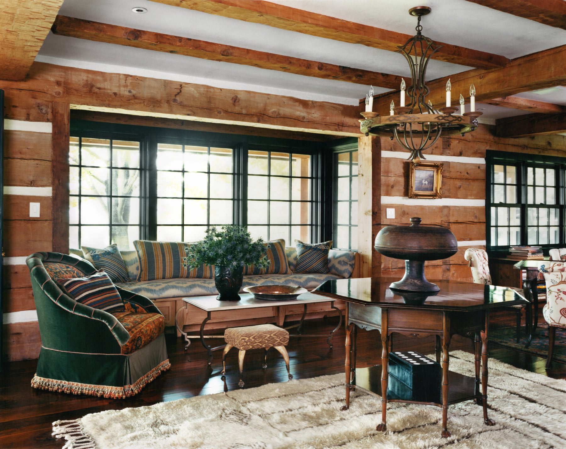 Millbrook, NY living room by Sara Bengur