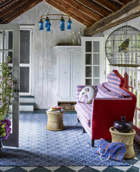 John Robshaw entryway by Sara Bengur