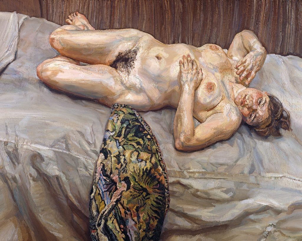 Lucian Freud: Monumental Acquavella Galleries Portrait on Gray Cover