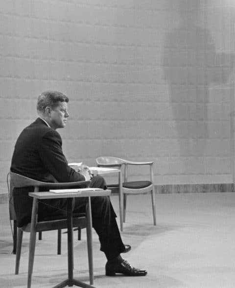 John F. Kennedy in Hans J. Wegner's Round chair