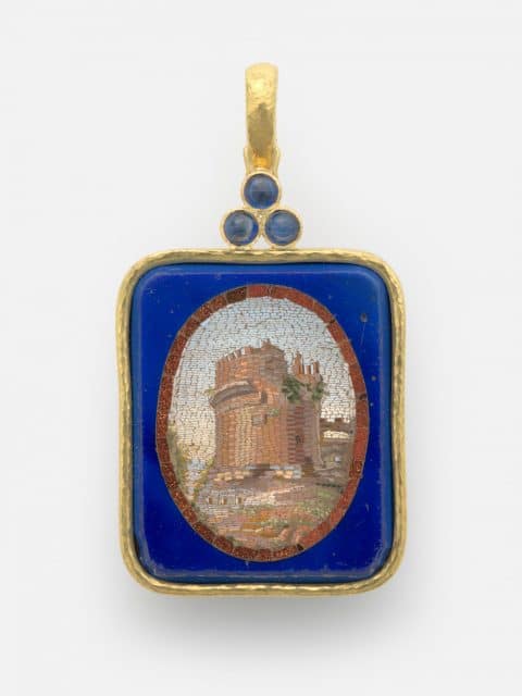 Pendant depicting Tomb of Cecilia Metella